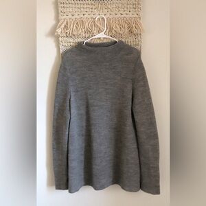 Beyond Threads Peru Alpaca and Wool Rib Funnel Neck Pullover Sweater Large